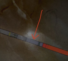 8 days late and only 1 faint line