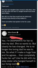 Alice Evans is losing the plot again