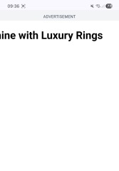 Advert taking over full screen