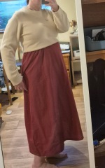 Skirt/ jumper look. Am I too big for it? Or doing it wrong