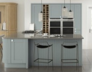 Paint colours to warm up blue kitchen colour / accessories / clean up