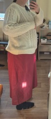 Skirt/ jumper look. Am I too big for it? Or doing it wrong