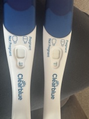 Faint positive or evap line? ( clear blue) 