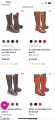 Boots, Boots everywhere but none that fit!