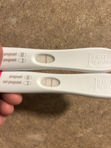 22DPO, pretty faint line....
