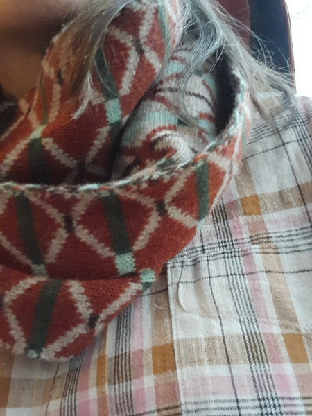 Ashley Jensen's coat in Shetland