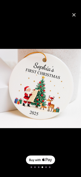 First Christmas ornament