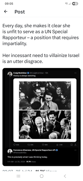 Israel calling Francesca Albanese a witch!?
