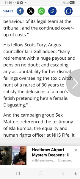 NHS Fife tries to silence nurse - Sandie Peggie vs NHS Fife Health Board and Dr Beth Upton - thread #54