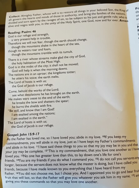 Sharing Sunday services