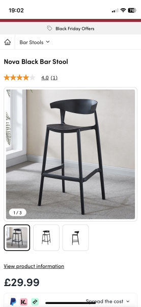 Alternative to high chair for breakfast bar?