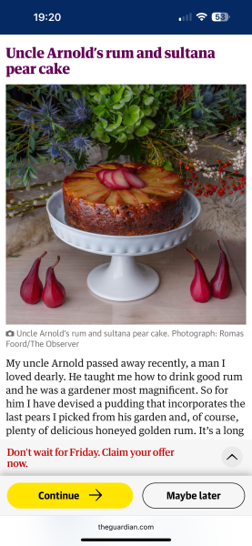 Christmas cake that doesn't need feeding?