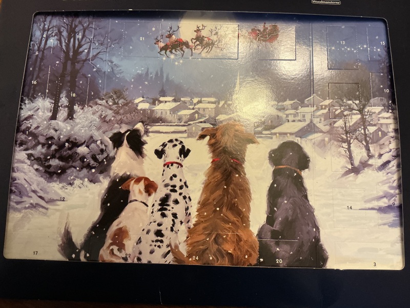 My lovely corny Advent calendar 🐶🎄