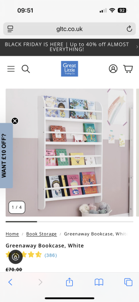 Wall bookcases