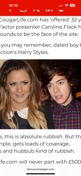 Caroline Flack - she was so let down