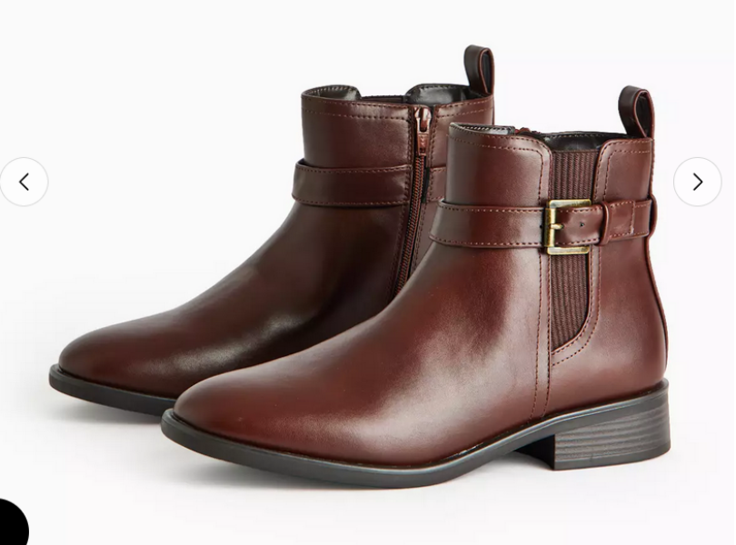 Brown ankle boots, not too chunky not too frumpy