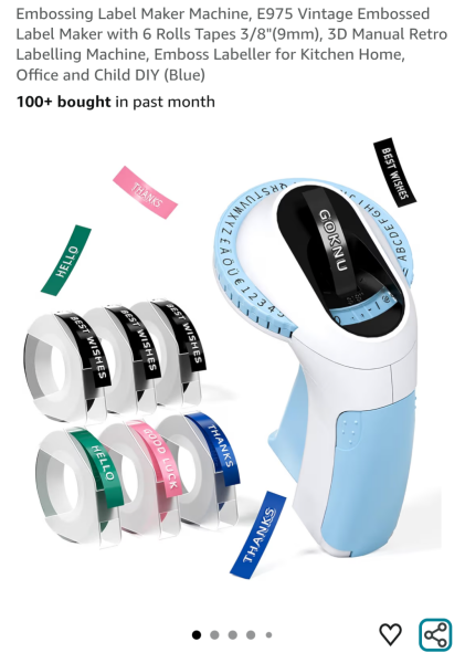 Label maker for 6 year old boy
