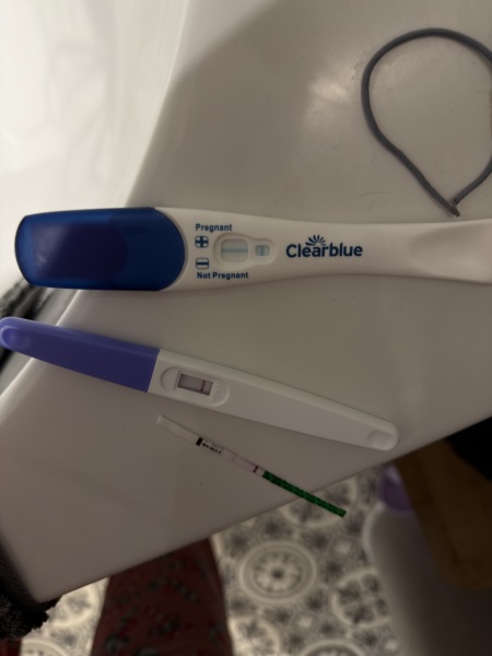 Faint positive ? Evap line?