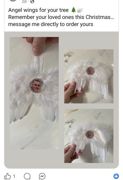 Facebook Christmas handmade tat
