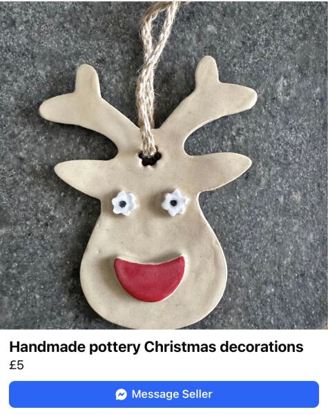 Facebook Christmas handmade tat