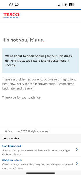 Tesco Christmas Slots 2025