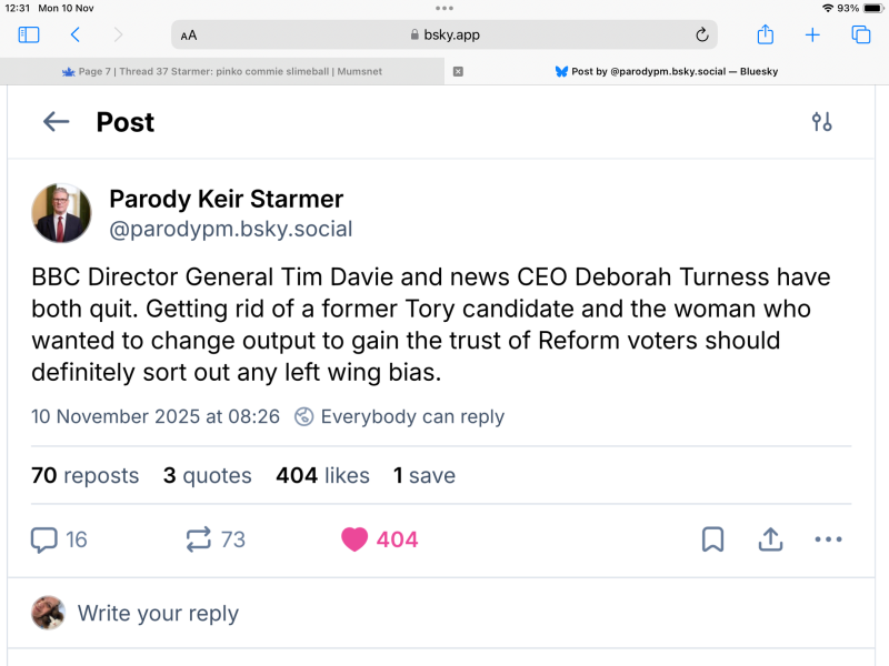 Thread 37 Starmer:  pinko commie slimeball