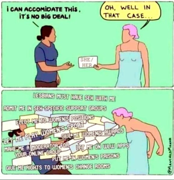 Is it not possible to have "trans rights" and "women's rights" at the same time?