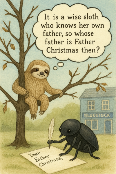 The Bluestocking: it's the season of mulled wine, conversations about pineapple and, of course, gerbils. Confused? You will be...