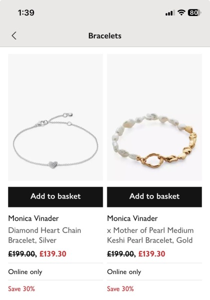 A gift for my MIL - 70th, need help finding a bracelet