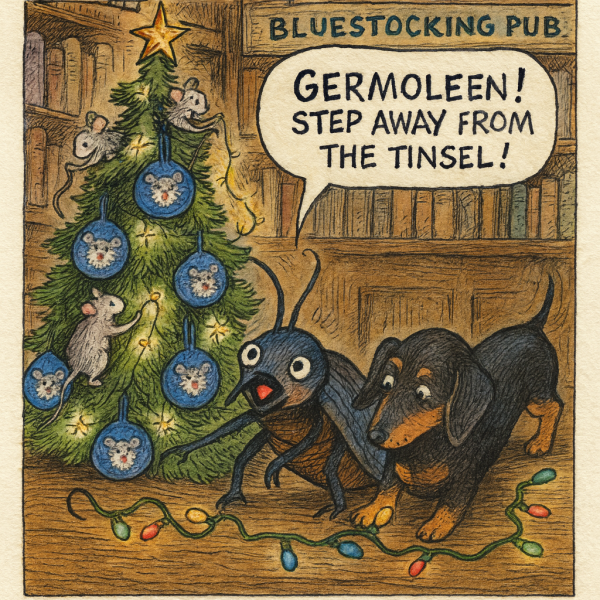 The Bluestocking: it's the season of mulled wine, conversations about pineapple and, of course, gerbils. Confused? You will be...