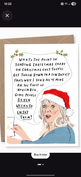 Bonkers? Christmas card arrived!