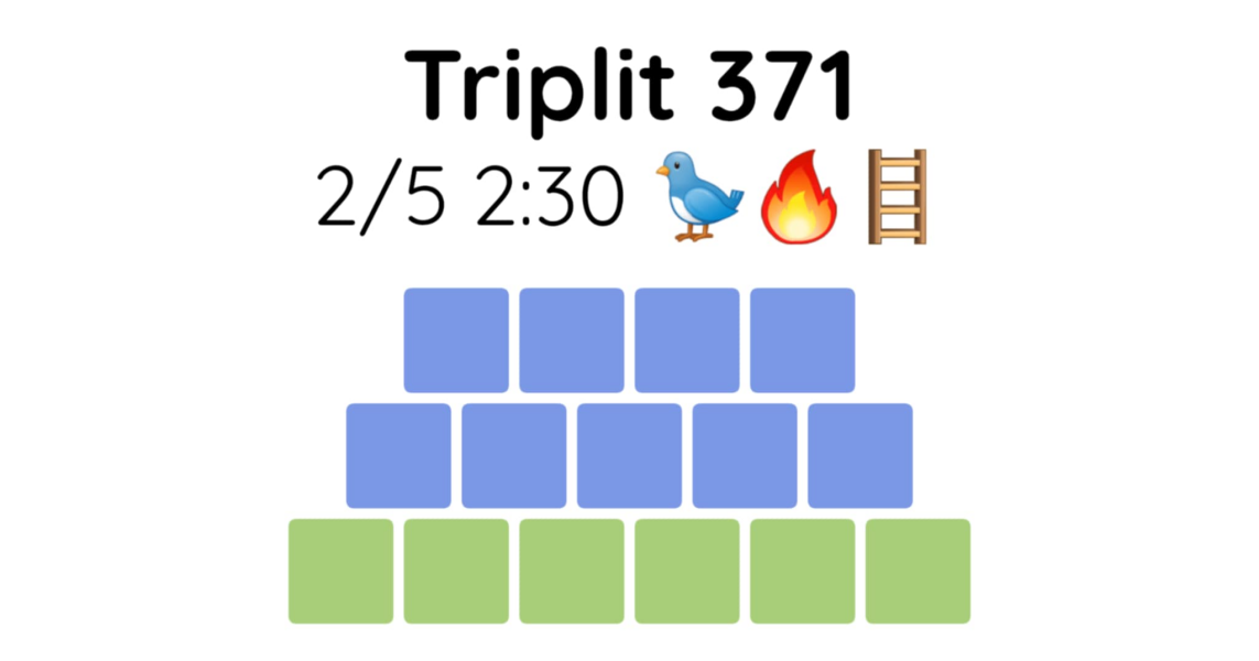 Yet another new word game - let me introduce you to Triplit!