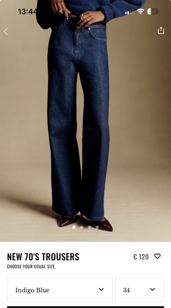 Sézane new 70s jeans.