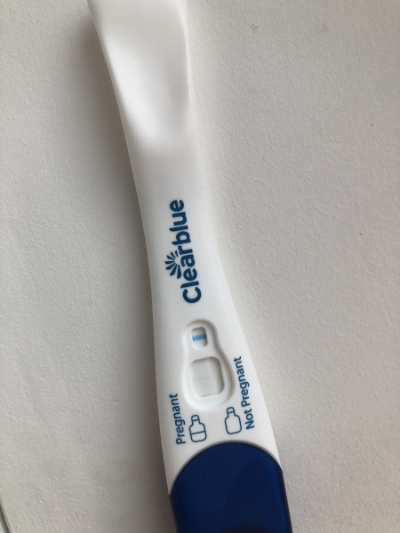 Has anyone got this thin blue line on clear-blue and was pregnant?