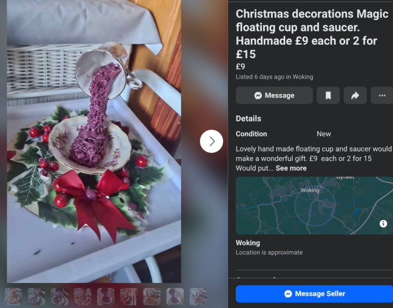 Facebook Christmas handmade tat