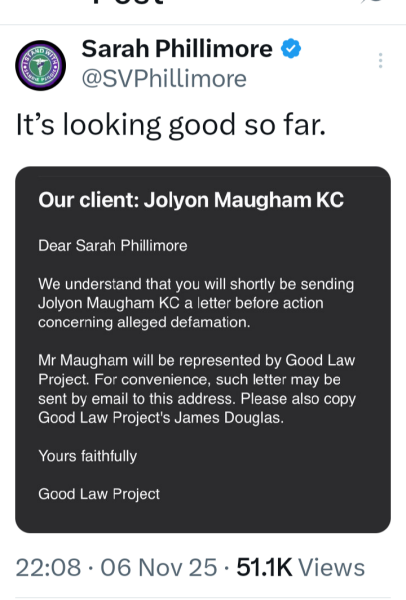 GLP are going after Sarah Philmore and are going to lose