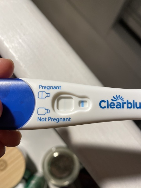Clear blue 6 days early - positive or evap line? I hate these tests!