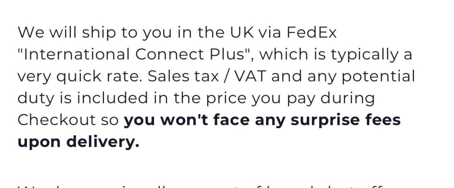 Can anyone help me work out customs charge from US?