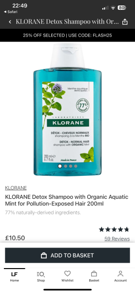 Shampoo for oily hair