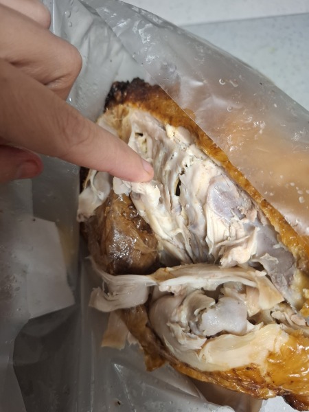 My rotisserie chicken had no breasts :/
