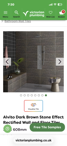 How to find new tiles for shower which go with existing bathroom tiles?