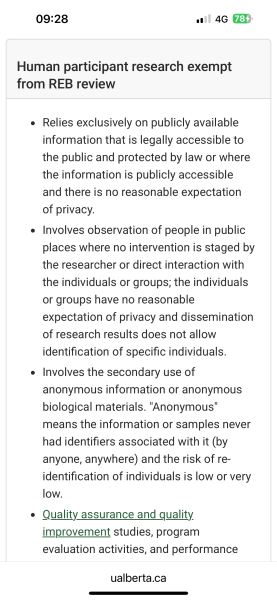 Another data scrape from academia