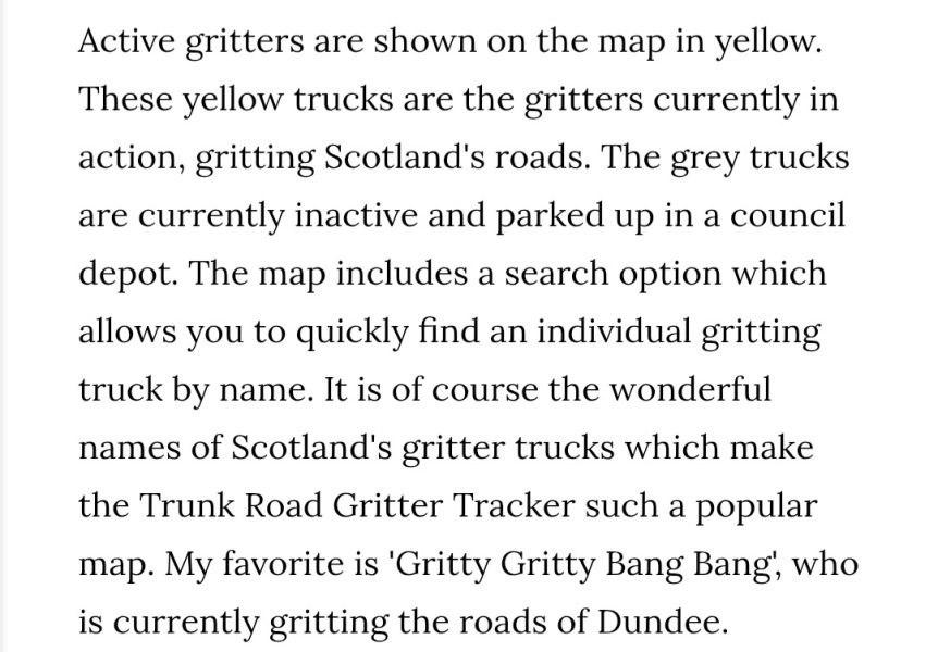 Gritter names  - what’s your favourite?!