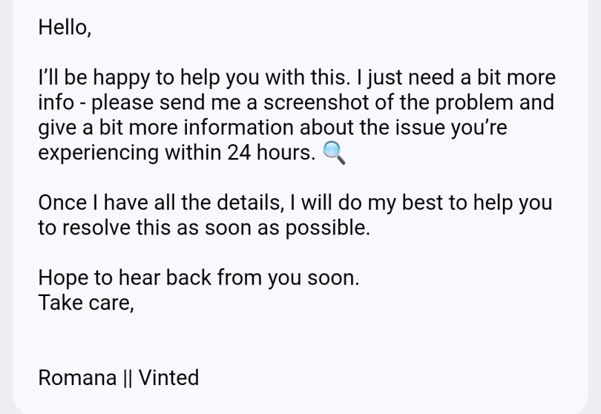 Vinted sizing changes