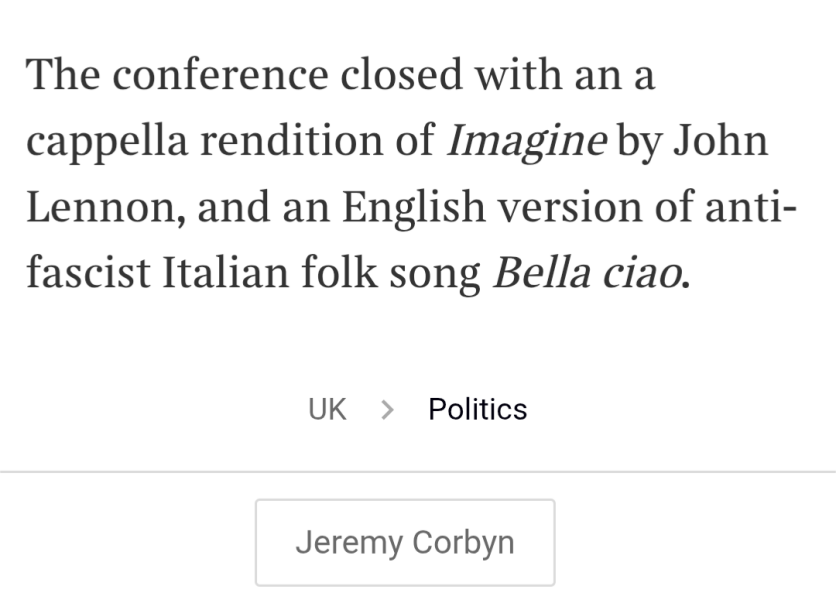 Your Corbyn/Sultana Party - Discussion thread - Part 2