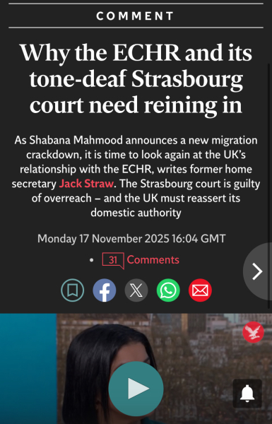So who is going to be brave enough to ask whether Shabana Mahmood's proposed reforms are right/sensible/racist?