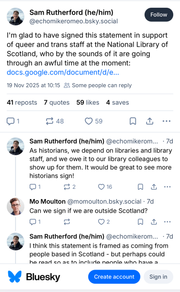 Update on the National Library of Scotland debacle.