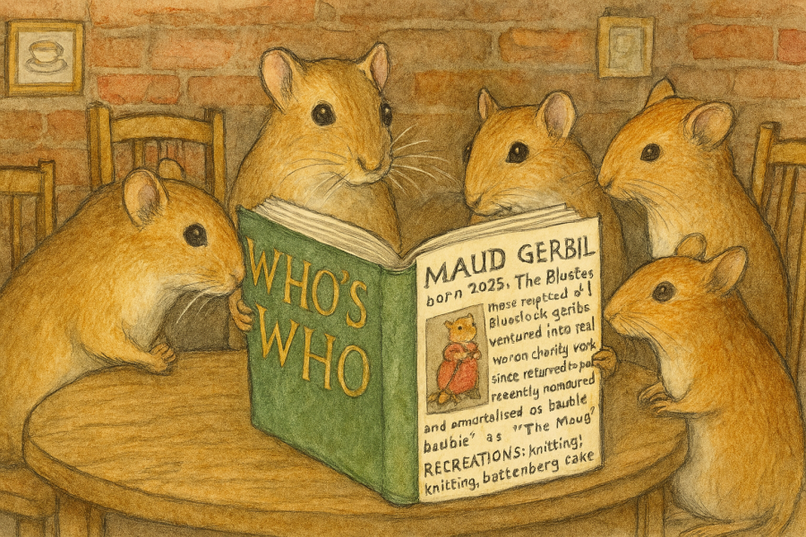 The Bluestocking: All You Need to Know About Risk Assessments, Jazz Hands, Battenberg and Sourdough (But Were Afraid to Ask) - and gerbils. Lots and lots of gerbils.
