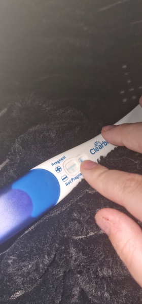 Positive or evaporation pregnancy test?