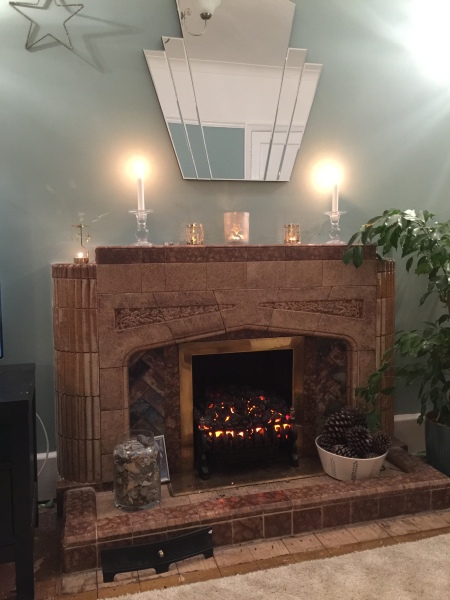 What colour would you paint this dated fireplace?